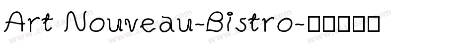 Art Nouveau-Bistro字体转换